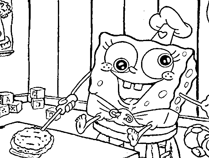 Spongebob bebè disegno da colorare