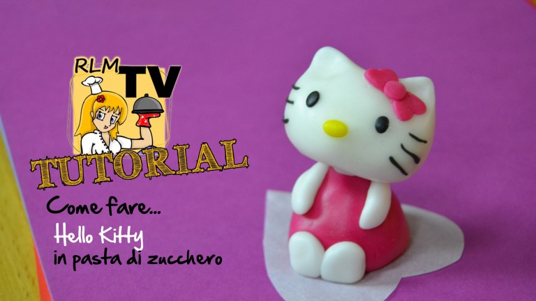 Come fare Hello Kitty con pasta di zucchero