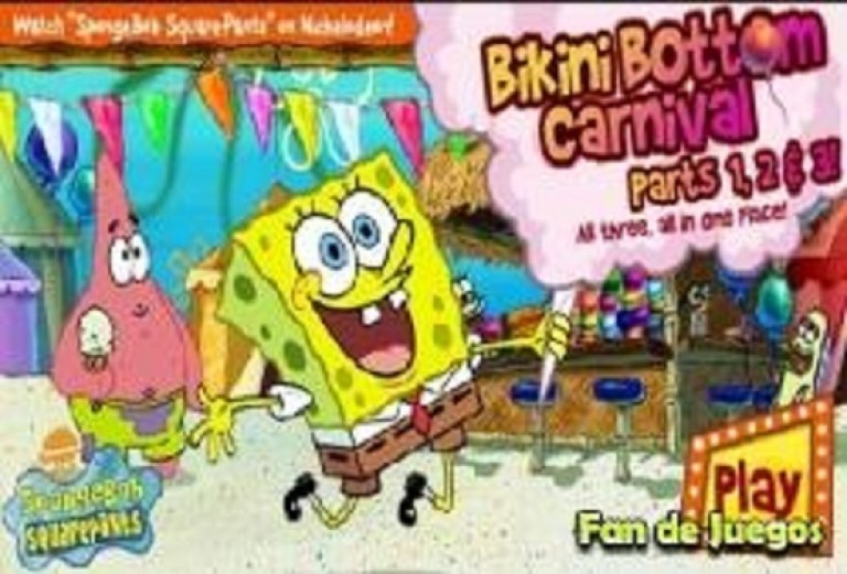 giochini di Spongebob sul web